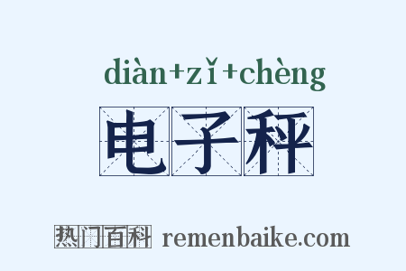 电子秤是什么意思的图片